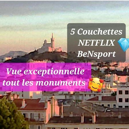 Sublime 2 Pieces Vue Incroyable Mer Et Tout Les Monuments De Μασσαλία Εξωτερικό φωτογραφία