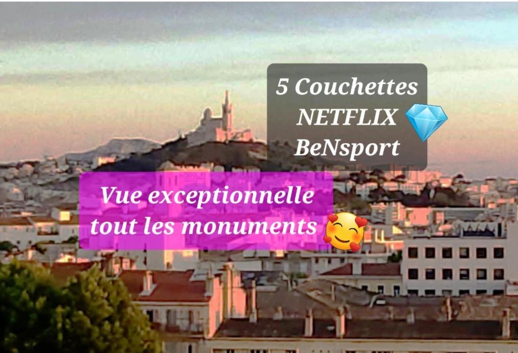 Sublime 2 Pieces Vue Incroyable Mer Et Tout Les Monuments De Μασσαλία Εξωτερικό φωτογραφία